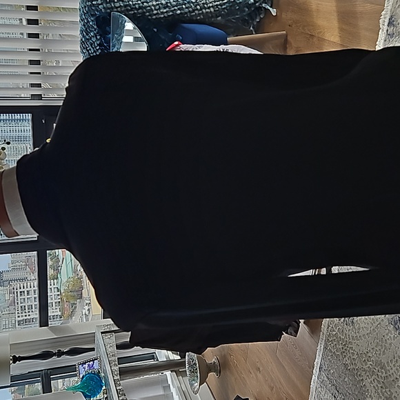 Ralph Lauren button front dress. Black. Medium. 60 in tie Belt included SALE - Picture 3 of 9